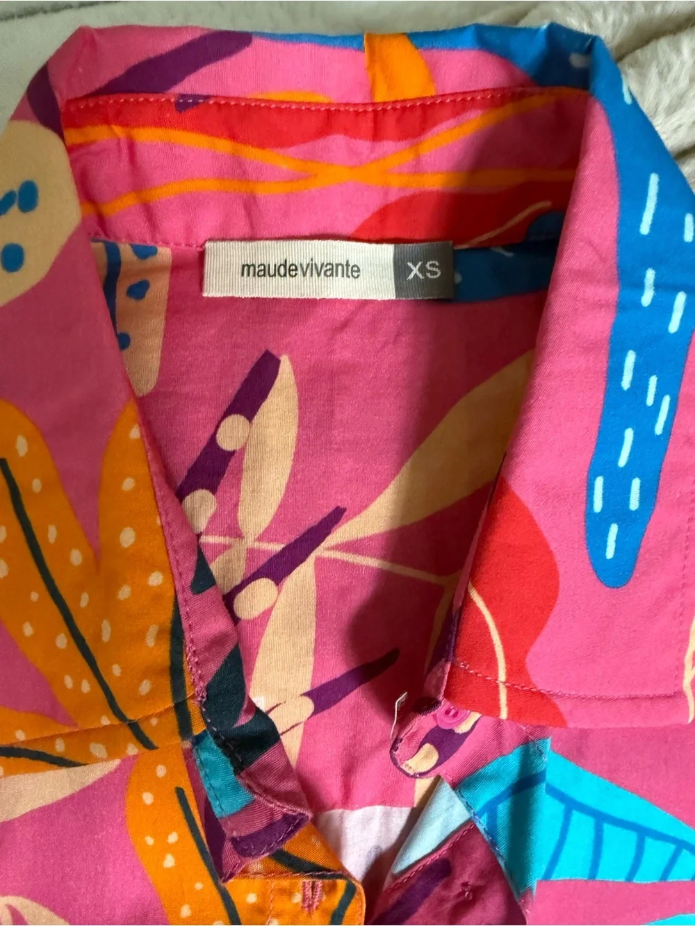 Maude Vivante Pink Palms Zara Dress - Picture 4 of 4